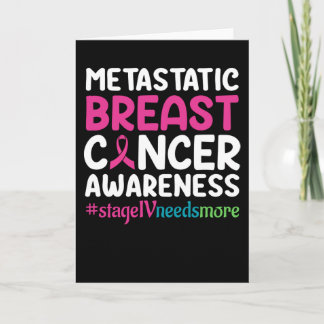 Metastatic breast cancer awareness card