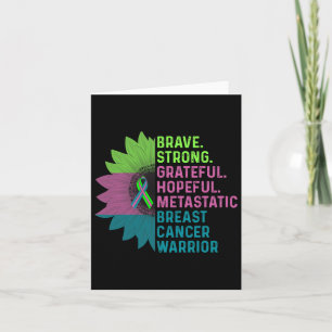 Metastatic Breast Cancer Awareness Care Warrior Card