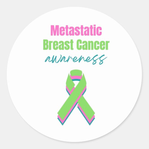 Metastatic Breast Cancer Awareness Classic Round Sticker