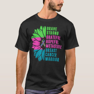 Metastatic Breast Cancer Awareness Day Daisy Flowe T-Shirt