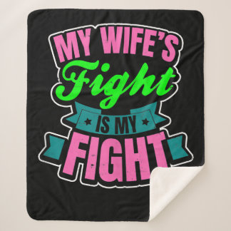 Metastatic Breast Cancer Awareness Design Wife My Sherpa Blanket