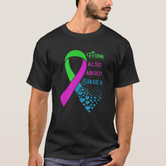 Metastatic Breast Cancer Awareness Heart Ribbon T-Shirt