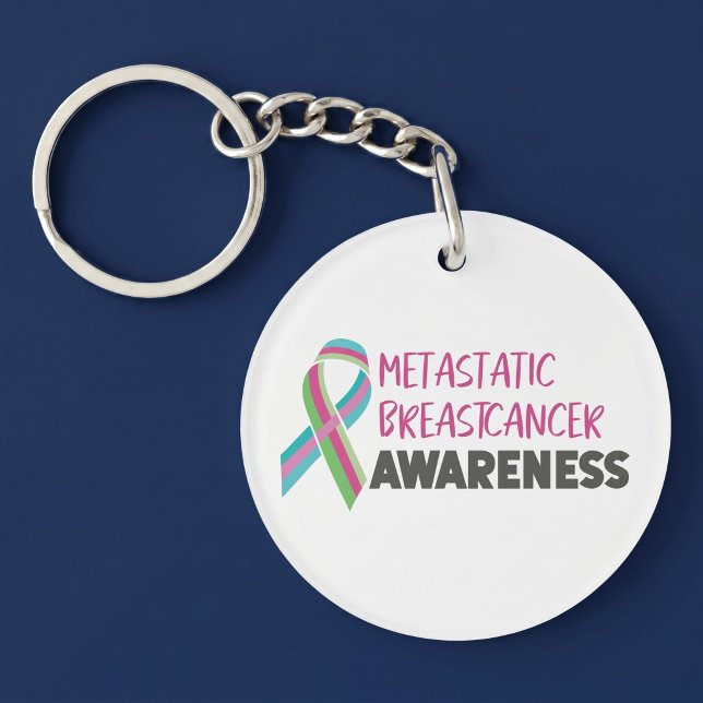 Metastatic Breast Cancer Awareness Keychain (Creator Uploaded)