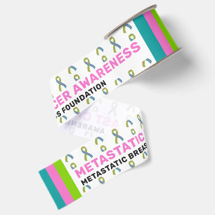 Metastatic Breast Cancer Awareness Pattern Ribbon