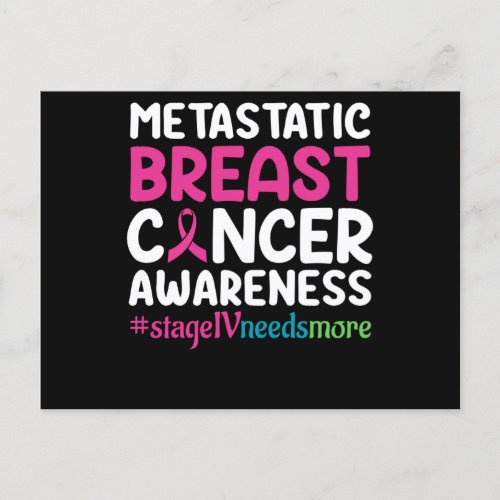 Metastatic breast cancer awareness postcard