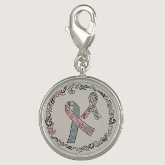 Metastatic Breast Cancer Ribbons Charm