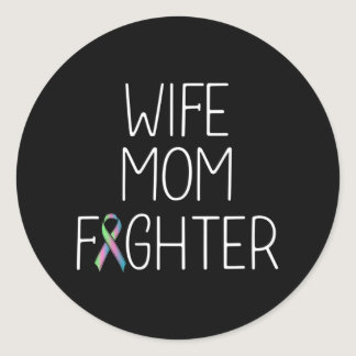 Metastatic Breast Cancer Wife Awareness Survivor Classic Round Sticker