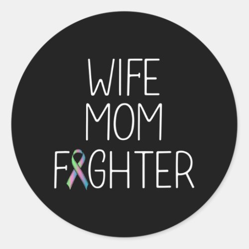 Metastatic Breast Cancer Wife Awareness Survivor Classic Round Sticker