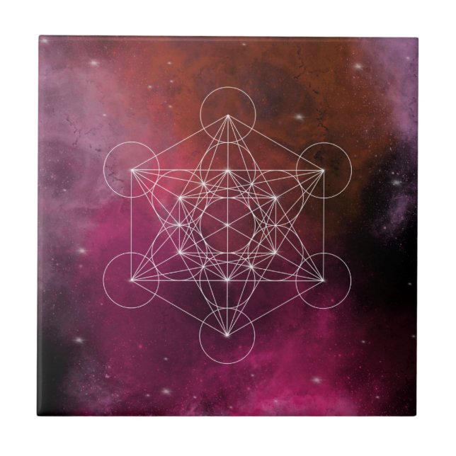 Metatron arcangel zen ceramic tile (Front)