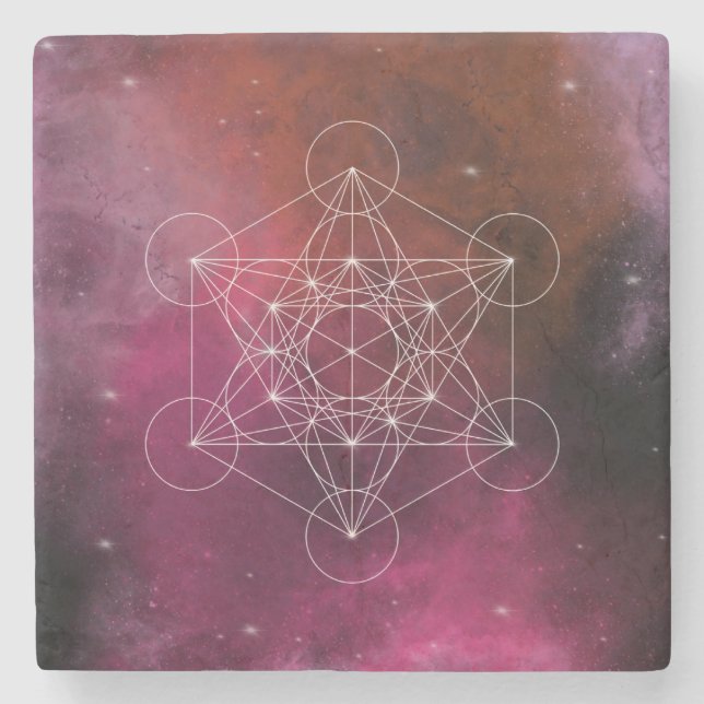 Metatron archangel zen stone coaster (Front)