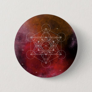 Metatron, chakra,zen,sacred geometric, angel button