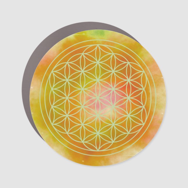 Metatron, chakra,zen,sacred geometric, angel, car magnet (Front)