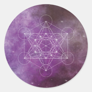 Metatron, chakra,zen,sacred geometric, angel classic round sticker