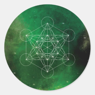 Metatron, chakra,zen,sacred geometric, angel classic round sticker