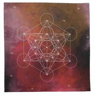Metatron, chakra,zen,sacred geometric, angel cloth napkin