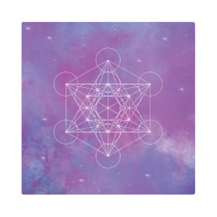 Metatron, chakra,zen,sacred geometric, angel, metal print