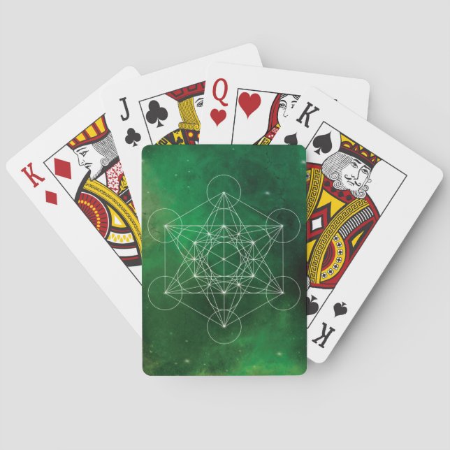 Metatron, chakra,zen,sacred geometric, angel poker cards (Back)