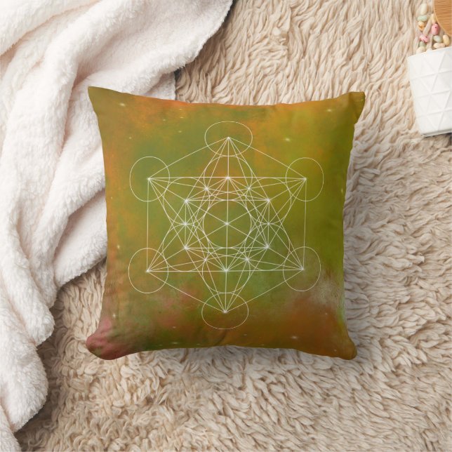 Metatron, chakra,zen,sacred geometric, angel, throw pillow (Blanket)