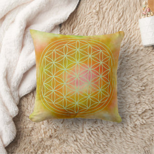 Metatron, chakra,zen,sacred geometric, angel, throw pillow