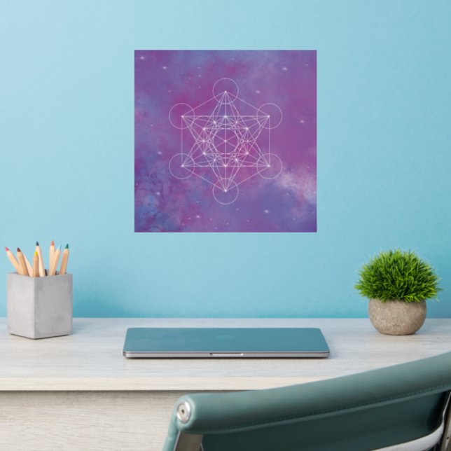 Metatron, chakra,zen,sacred geometric, angel, wall decal  (Home Office 2)