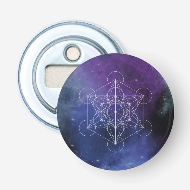 Metatron, chakra,zen,sacred geometric, geometry, bottle opener (Front)