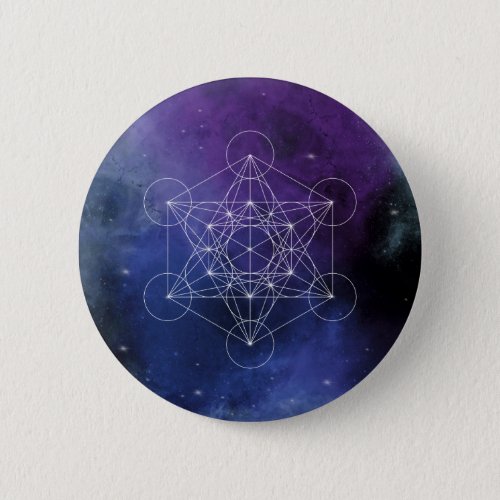 Metatron chakra zen sacred geometric geometry button