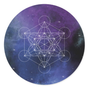 Metatron, chakra,zen,sacred geometric, geometry, classic round sticker
