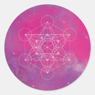 Metatron, chakra, zen, sacred geometry, angel classic round sticker