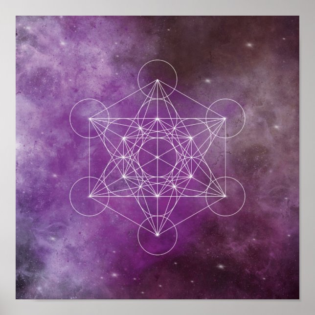 Metatron, chakra, zen, sacred geometry, angel poster (Front)