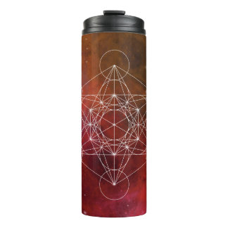 Metatron, chakra, zen, sacred geometry, angel thermal tumbler
