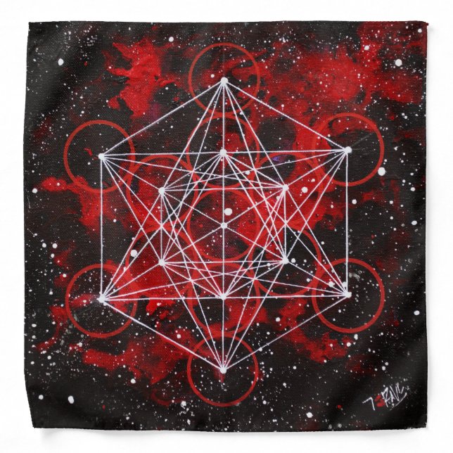 Metatron Cube Bandana (Front)