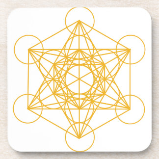 Metatron Cube Gold Coaster