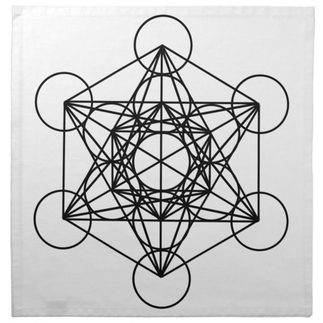 Metatron Cube Napkin (Front)