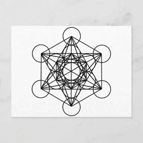 Metatron Cube Postcard