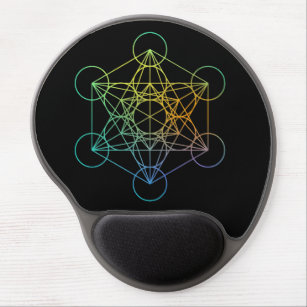 Metatron Cube Sacred Geometry Gel Mouse Pad