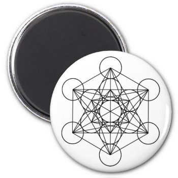 Metatron Cube Sacred Geometry Magnet by spacecloud9 at Zazzle