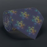 Metatron Cube Sacred Geometry Neck Tie<br><div class="desc">The Metatron's Cube is a name for a sacred geometric figure composed of 13 equal circles with lines from the center of each circle extending out to the centers of the other 12 circles. It is also known by some New Age teachers who call a variant of this figure the...</div>