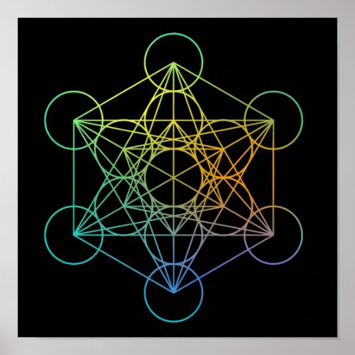 Metatron Cube Sacred Geometry Poster | Zazzle