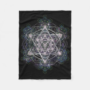 Metatron Cube Sacred Geometry Shirt - Spiritual Yo Fleece Blanket