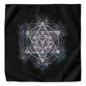 Metatron Cube Sacred Geometry Spiritual Yoga Bandana