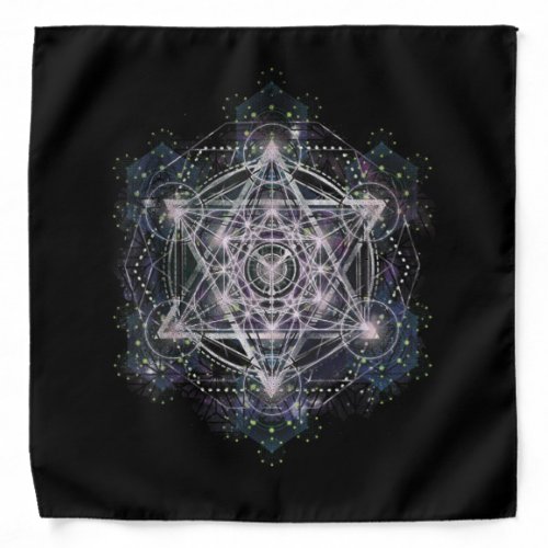 Metatron Cube Sacred Geometry Spiritual Yoga Bandana