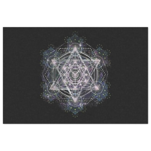 Metatron Cube Sacred Geometry Spiritual Yoga Tissue Paper