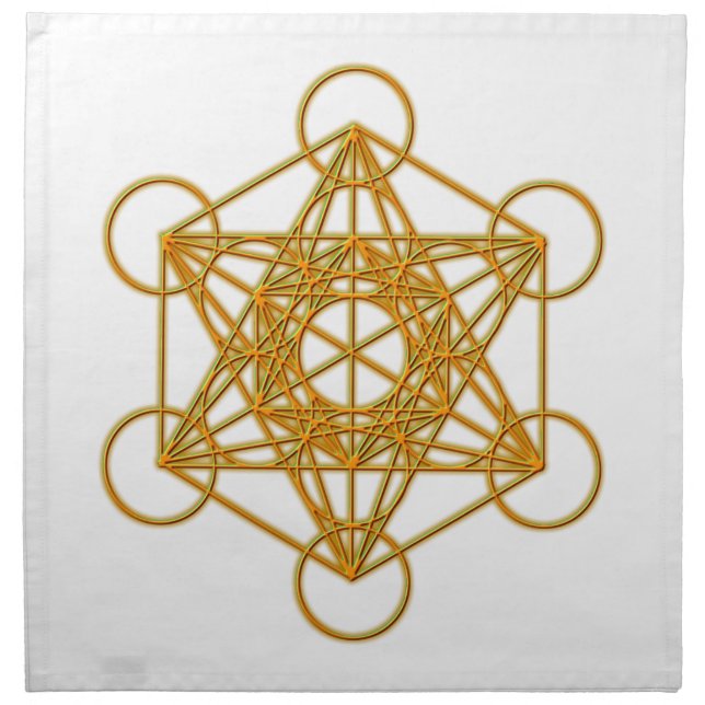 Metatron Gold Glow Napkin (Front)