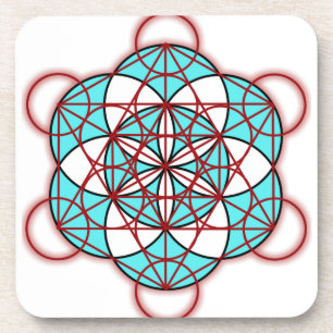 Metatron Red Drink Coaster