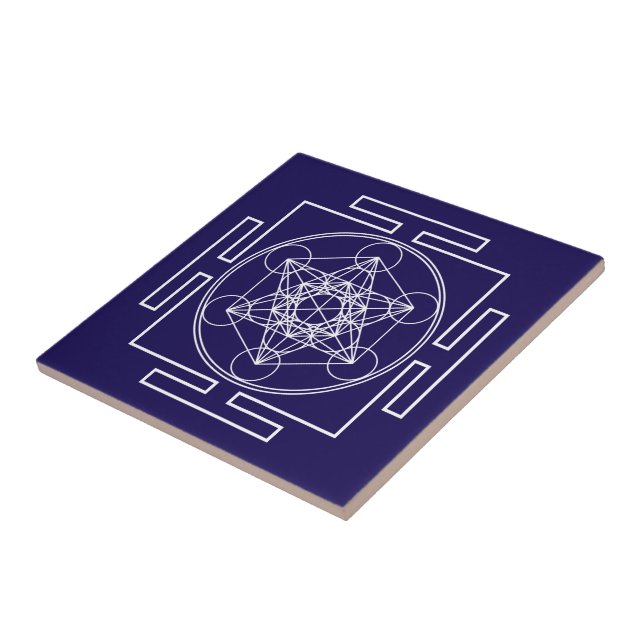 Metatron’s Cube Ceramic Tile (Side)