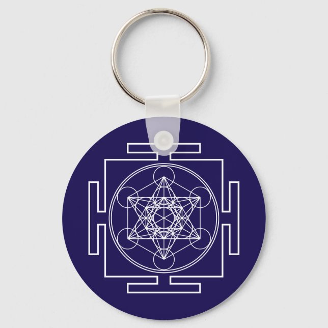 Metatron’s Cube Keychain (Front)