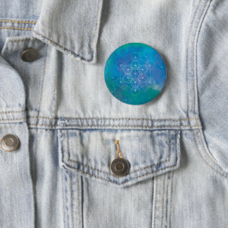 Metatron’s Cube Sacred Geometry Button