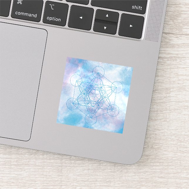 Metatron’s Cube Sacred Geometry Sticker (Detail)