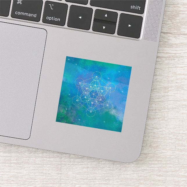 Metatron’s Cube Sacred Geometry Sticker (Detail)