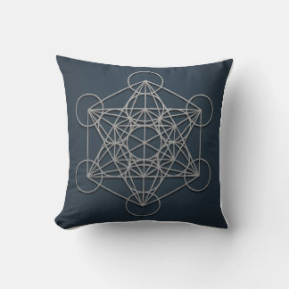 Metatron’s Cube Sacred Geometry Throw Pillow